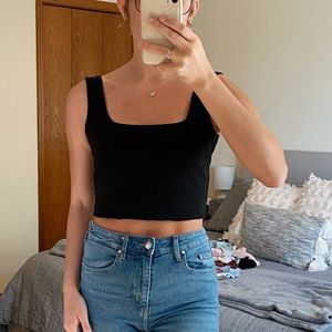Black Crop Tank